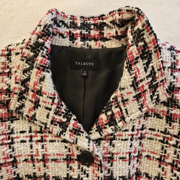 Talbots Jackets & Blazers - ❤️🤍🖤 Plaid Short Jacket